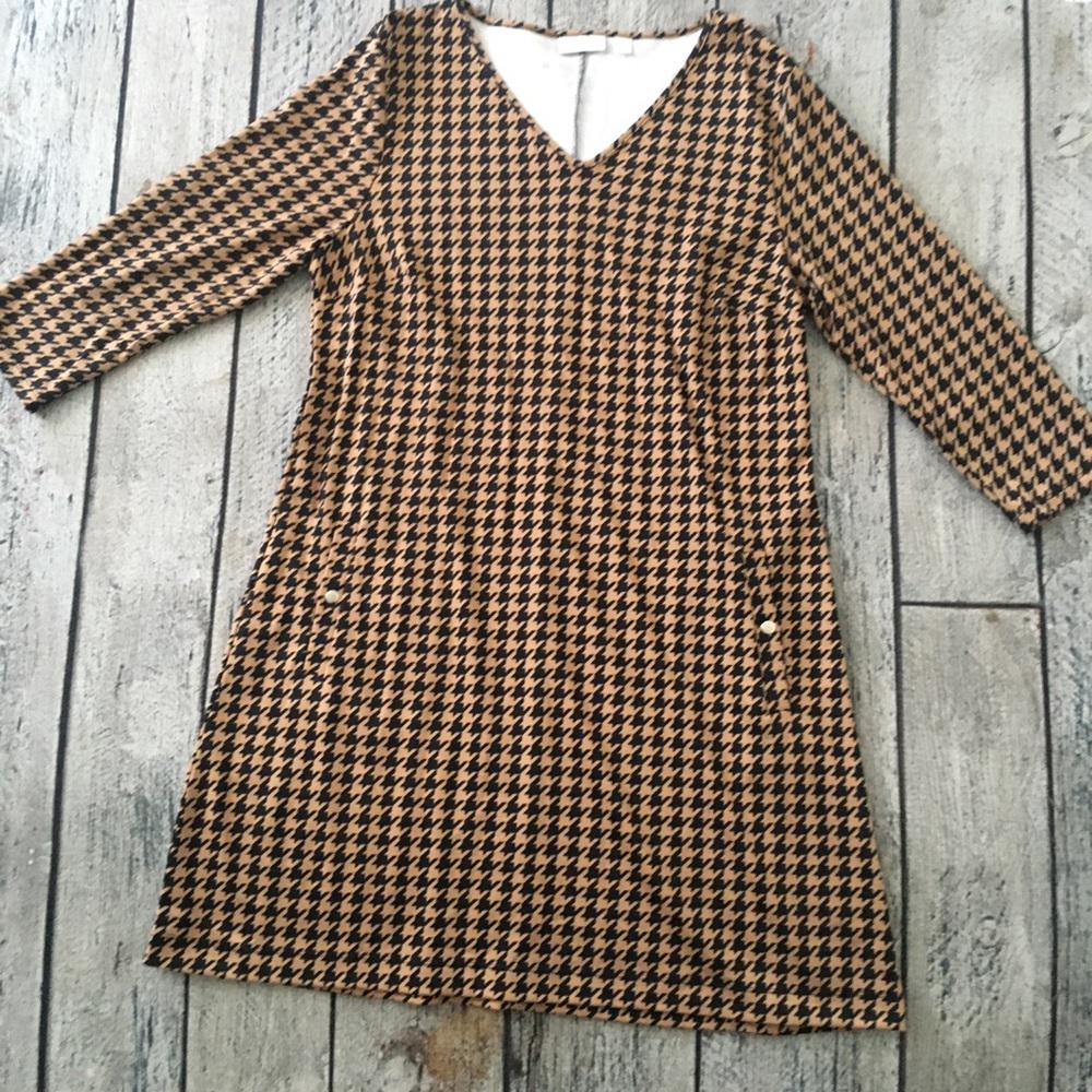 Classic Herringbone Aline Pocket Dress